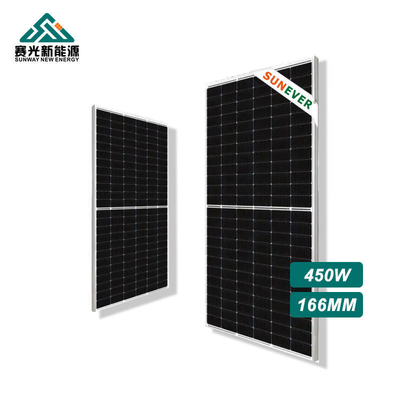 166 มิลลิเมตร PV แผ่นแสงอาทิตย์ 440w 460w 450w กับกรอบ 35MM