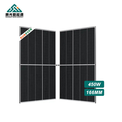 166 มิลลิเมตร PV แผ่นแสงอาทิตย์ 440w 460w 450w กับกรอบ 35MM
