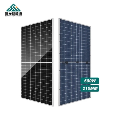 620Watt PV แผ่นแสงอาทิตย์ Inmetro รับรองครึ่งเซลล์ Perc 210mm สําหรับที่อยู่อาศัย
