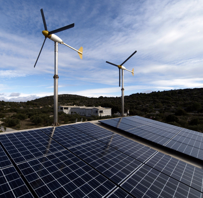 ประเภทอุปกรณ์ลม อุปกรณ์ลมแนวราบ 10Kw Off Grid Wind Solar Hybrid Power System