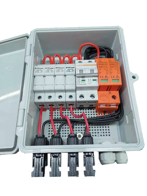 4 สตริง กันน้ํา Combiner กล่องสําหรับระบบแสงอาทิตย์ Pv สตริงกล่อง