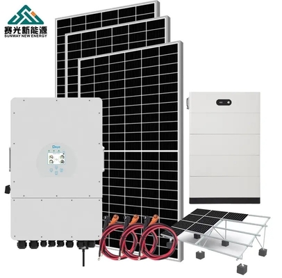 5000watt 5000watt 5kw ระบบเก็บพลังงานแสงอาทิตย์บ้านที่มีแผ่น Silicon Monocrystalline