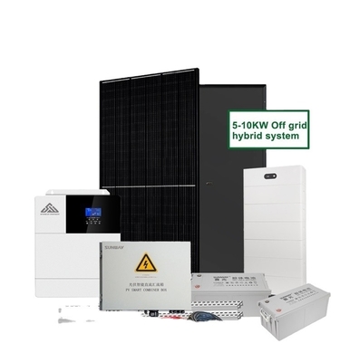 ระบบพลังแสงอาทิตย์ติดผนัง 8kW Off Grid ด้วยแผ่นพลังแสงอาทิตย์ทั้งหมดในหนึ่ง