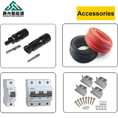 60HZ ครบครันบนเครือข่าย ระบบพลังแสงอาทิตย์บนหลังคา 10kw ระบบพลังแสงอาทิตย์บนเครือข่าย