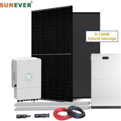 2024 ระบบพลังงานแสงอาทิตย์ 5kw 6kw 8kw 10kw พร้อมเครื่องควบคุม MPPT และความถี่ออก 50hz