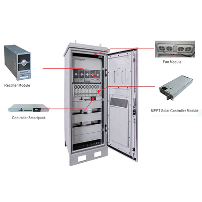 แบตเตอรี่กรดหมึก ระบบพลังงานแสงอาทิตย์ 48VDC 50hz ความถี่ออกสําหรับสถานีฐานโทรคมนาคม