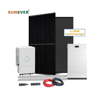 410-700Watt แผ่นพลังแสงอาทิตย์ แบตเตอรี่ลิตিয়ামไอออน ประเภท 5kw ระบบเก็บพลังงานแสงอาทิตย์สําหรับบ้าน