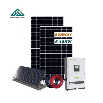 ระบบพลังงานดวงอาทิตย์แบบ Hybrid On Grid Outdoor 10000w 110V/127V/220VAC/380VAC/480V