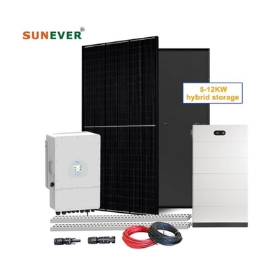 Home ระบบเก็บพลังงานแสงอาทิตย์ ระบบพลังงานแสงอาทิตย์ไฮบริด 10kw ระบบพลังงานแสงอาทิตย์ 10000w