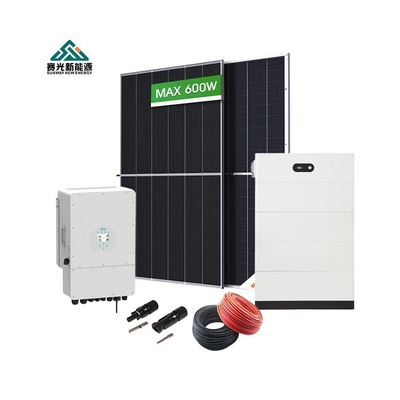 ระบบเก็บพลังงานแสงอาทิตย์แบบครบถ้วน 5kw 10kw 15kw 20kw พร้อมแบตเตอรี่เชื้อเชื้อเชื้อ