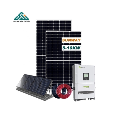โฟตโวลตี้ทางการค้า บนระบบพลังงานแสงอาทิตย์ 20kw 5KW 10KW การติดตั้งพื้นดิน
