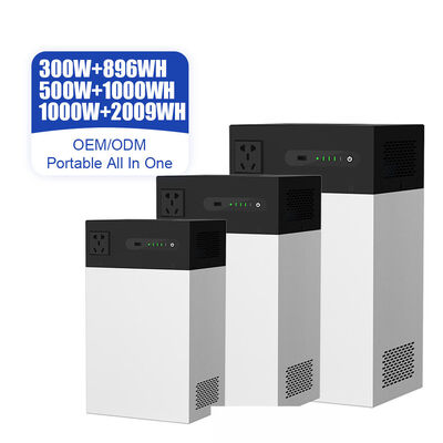 ระบบพลังงานแสงอาทิตย์ที่ทนความร้อนสูง 500W 1004.8Wh ESS พกพาพร้อมกับแรงดันทั่วโลกและแบตเตอรี่ที่ไม่ติดไฟ
