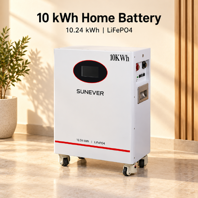 แบตเตอรี่ลิเธียม LiFePO4 UNEVER 10kWh 51.2V 200Ah สำหรับเก็บพลังงานในบ้านและสำรองไฟนอกกริด