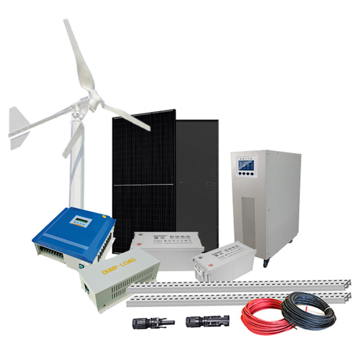 ระบบการผลิตพลังงานลมนอกเครือข่าย เครื่องแปรงลม 3KW สําหรับความเป็นอิสระในด้านพลังงานในบ้าน