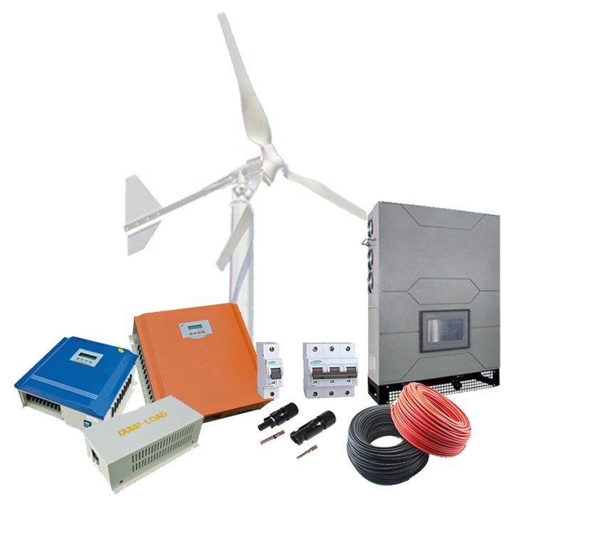 เครื่องผลิตพลังงานลม 3 ขั้นตอน 10KW ที่ได้รับการรับรองจาก CE สําหรับระบบการผลิตพลังงานลมในเครือ