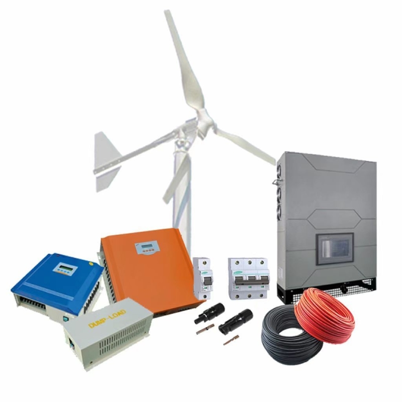 5KW / 10KW อาคาร 3 ขั้นตอน 380VAC วินด์ทอร์บีนสําหรับการผลิตพลังงานไฮบริดในเครือ