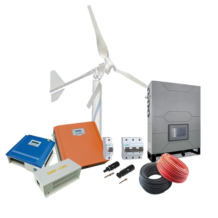เครื่องผลิตพลังงานลม 3 ขั้นตอน 10Kw สําหรับระบบพลังงานลมพลังงานแสงอาทิตย์ไฮบริด