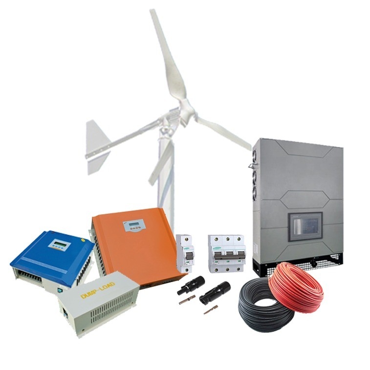 ระบบการผลิตพลังงานลมแบบไฮบริด สําหรับ 10Kw Off Grid ระบบพลังงานลมแสงอาทิตย์แบบไฮบริด