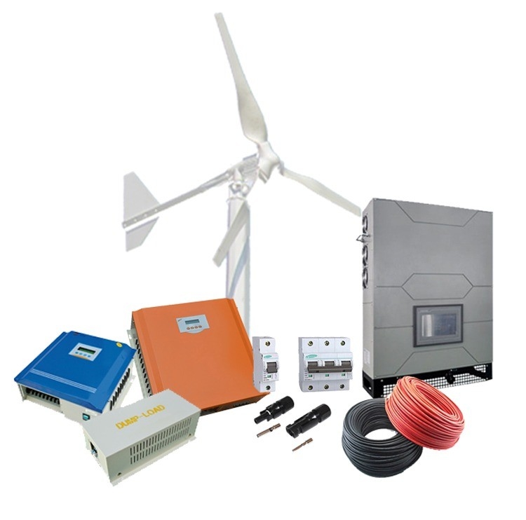 เครื่องเชื่อมต่อฟลานจ์ 5kw 10kw เครื่องกําเนิด แอร์บีนพลังงานลม ระบบพลังงานบ้าน