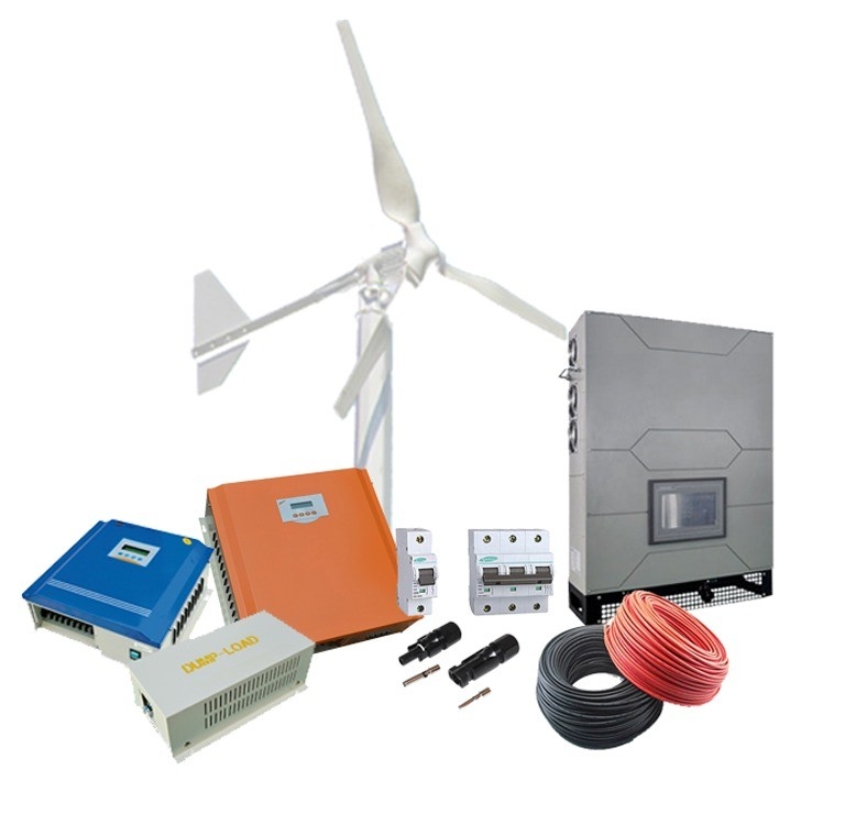เครื่องผลิตพลังงานลมบ้าน 48v 5kw 10kw ระบบการผลิตพลังงานลมแนวตั้งสําหรับพลังงานบ้าน