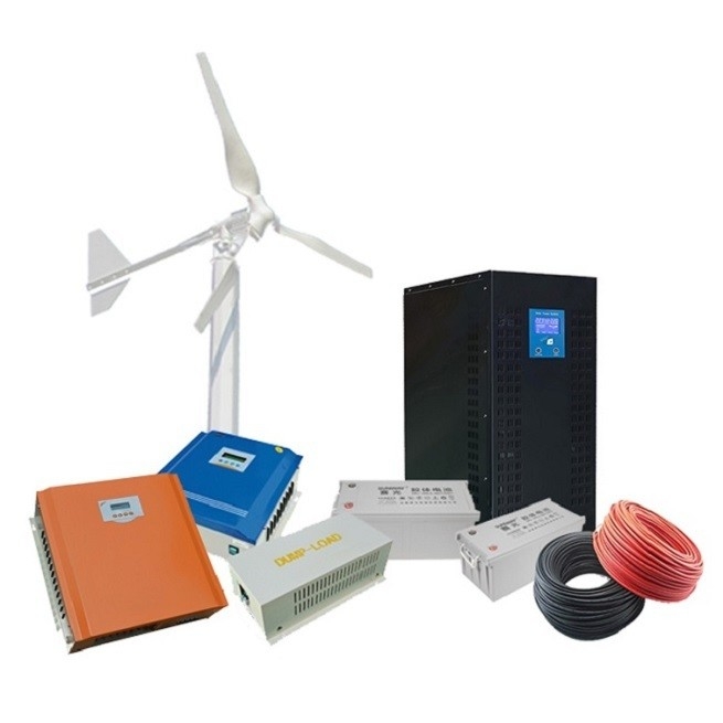 ระบบพลังงานลม 3kW 5kW 10kW Off Grid ด้วยแรงดันปริมาณ 48V/96V/120V/220/380V