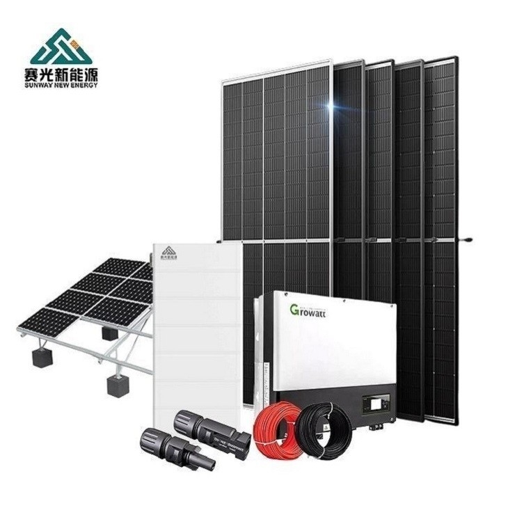 5kw 10kw 15kw 20kw ระบบพลังงานแผ่นแสงอาทิตย์ครบครันสําหรับบ้านในโหมดแบ่ง