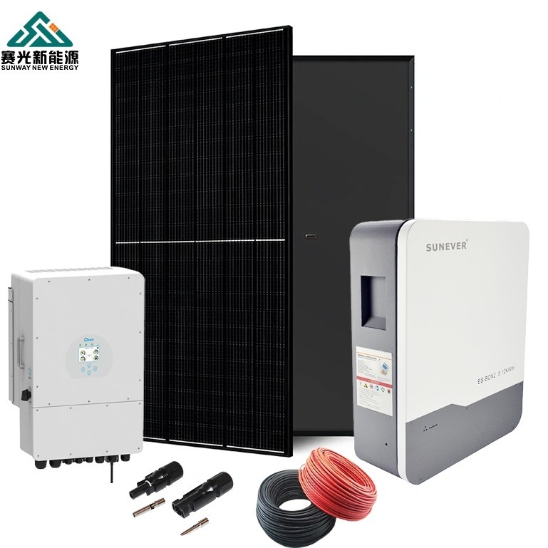 2024 ระบบพลังงานแสงอาทิตย์ 5kw 6kw 8kw 10kw พร้อมเครื่องควบคุม MPPT และความถี่ออก 50hz
