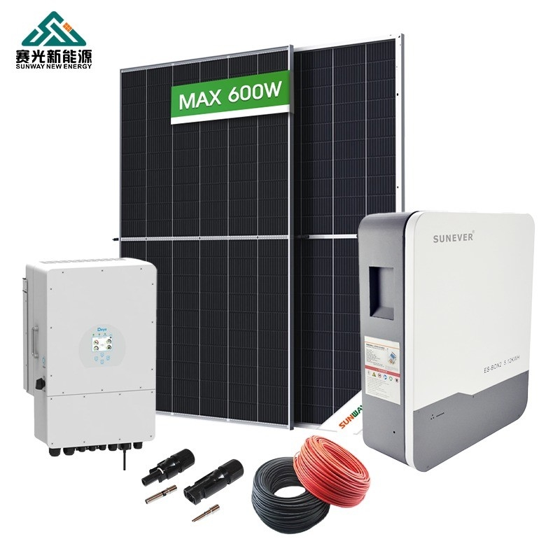 5kw 6kw 8kw 10kw ระบบเก็บพลังงานแสงอาทิตย์ แบตเตอรี่ไฮบริด พลังงานเชื้อเพลิงเชื้อเพลิงสําหรับแสงอาทิตย์