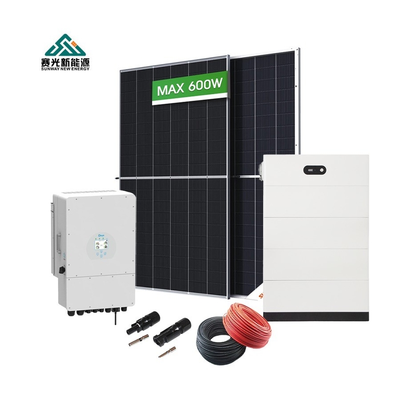 5kw 10kw 15kw 20kw แบตเตอรี่แสงอาทิตย์ ระบบเก็บพลังงานสําหรับบ้าน ปรับแต่งและมืออาชีพ
