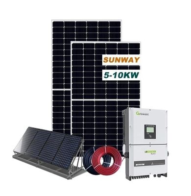 220VAC 10kw ระบบพลังงานแสงอาทิตย์บ้าน ข้อดีทางการค้า 50HZ