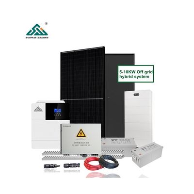 10kw 20kw 30kw Off Grid ระบบพลังแสงอาทิตย์ ด้วยเทคโนโลยีซิลิคอนโมโนคริสตัลลิน